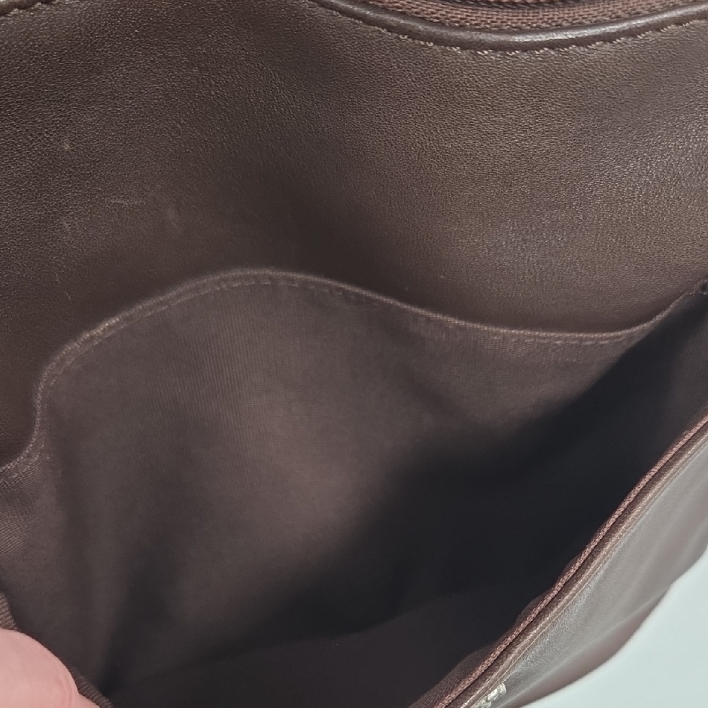 Small Dark Brown Fossil Leather Bag - Picture 13 of 16